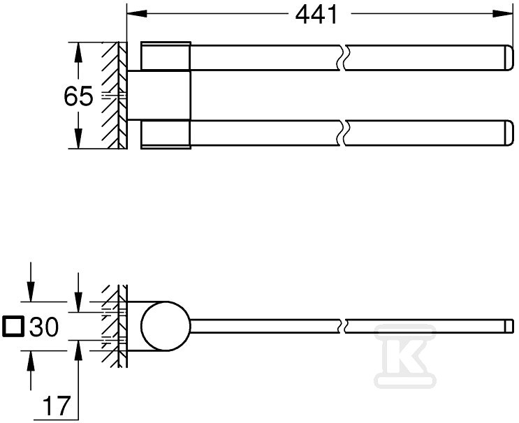 Selection - wieszak na ręczniki, - 41219KF0